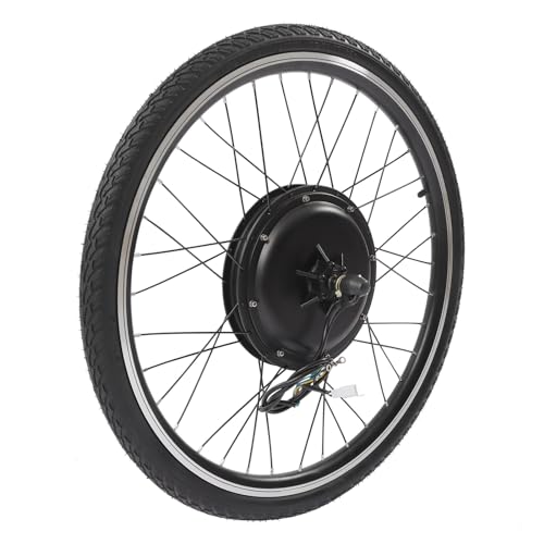 26" Rear Wheel Kits,48V 1000W Electric Bike Conversion Kit with Pedal Assistant Sensor,264.55Lbs Brushless Gearless Engine Kit