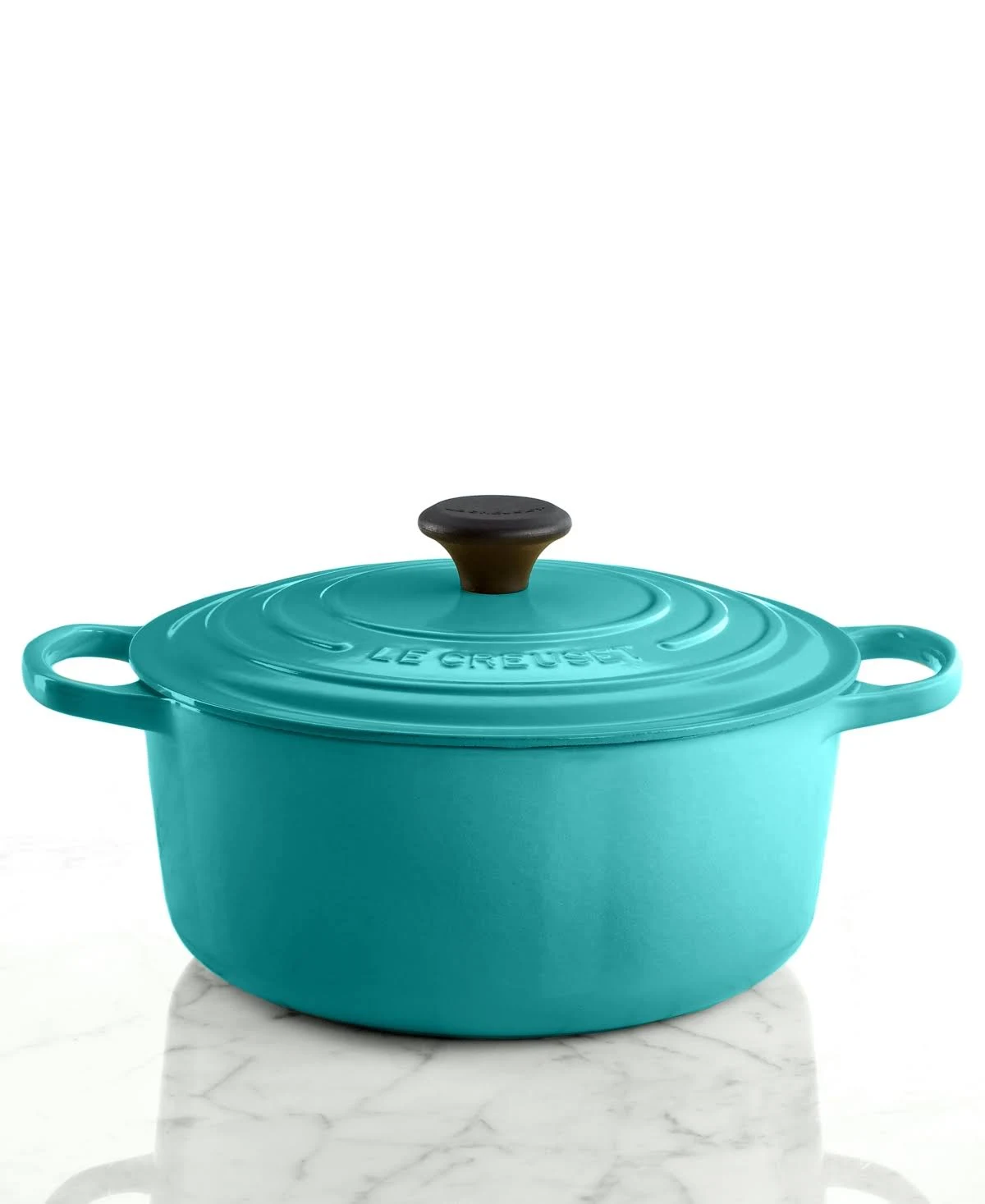 Le Creuset Signature Enameled Cast Iron 5.5 Qt. Round French Oven - Turquoise