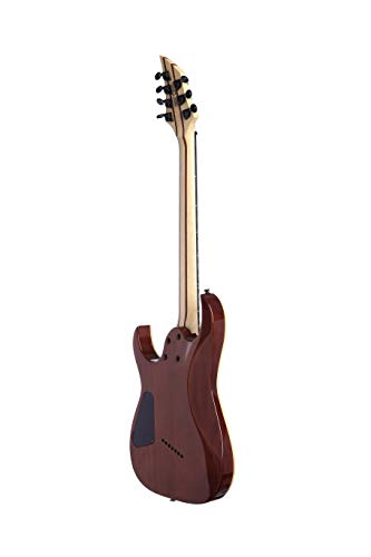 IYV 7 String ISFF7U-450 Fanfret Electric Guitar Trans Green, Right