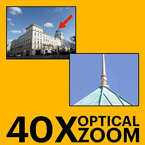 KODAK PIXPRO AZ405-BK 20MP Digital Camera 40X Optical Zoom 24mm Wide Angle Lens Optical Image Stabilization 1080P Full HD Video 3" LCD Vlogging