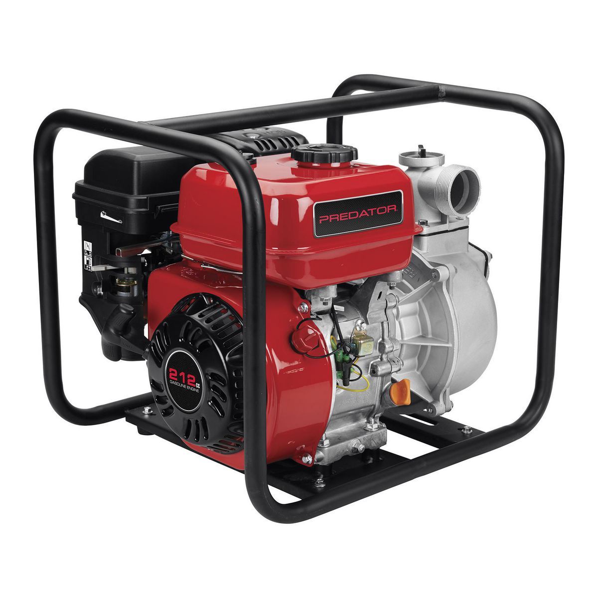 PREDATOR 2 in., 212cc Gasoline Engine Semi-Trash Water Pump, 158 GPM