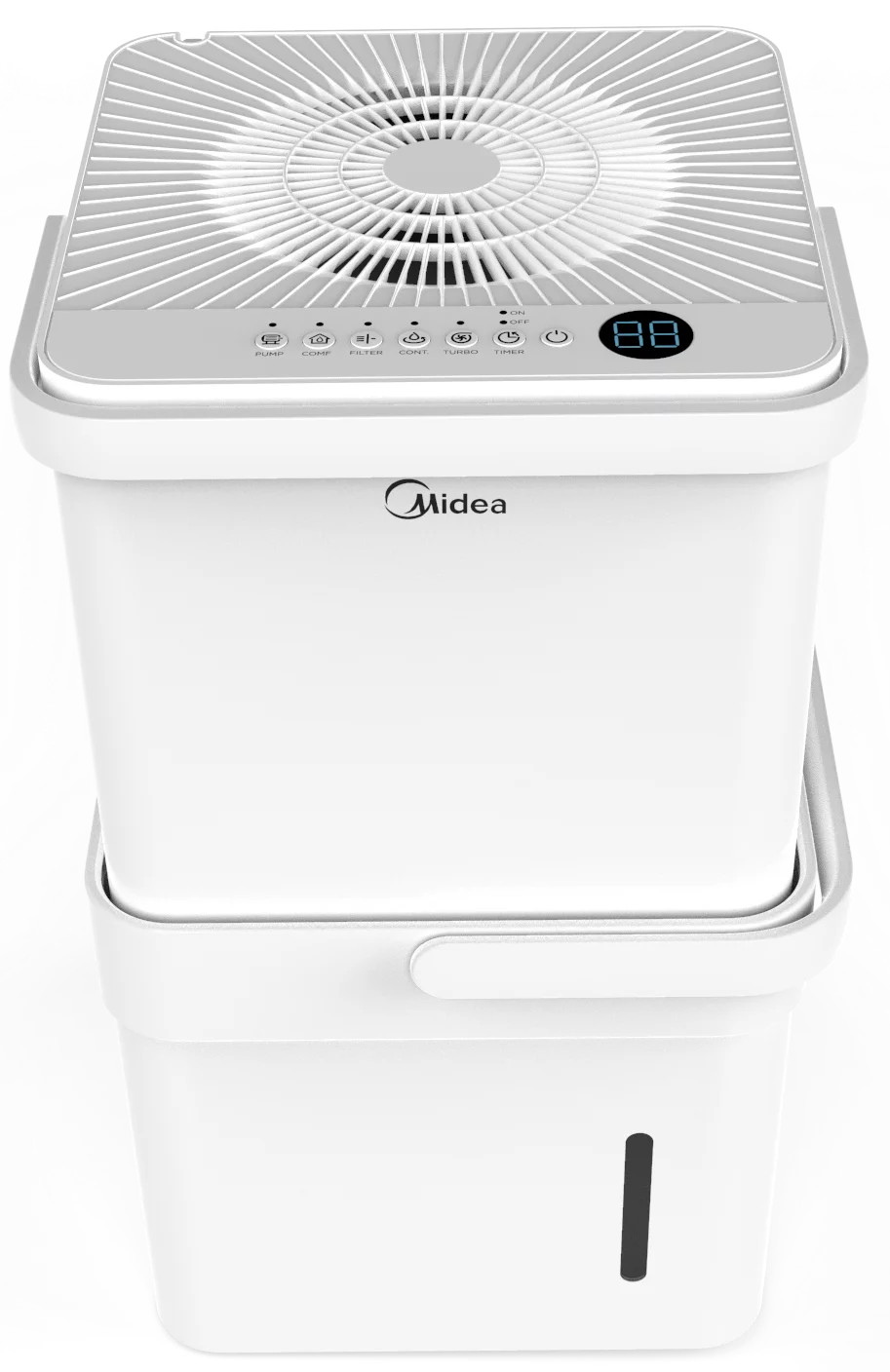 Midea Cube 50-Pint Smart WiFi Dehumidifier with Pump, Coverage up to 4,500 sq. ft. - Radiant Selections