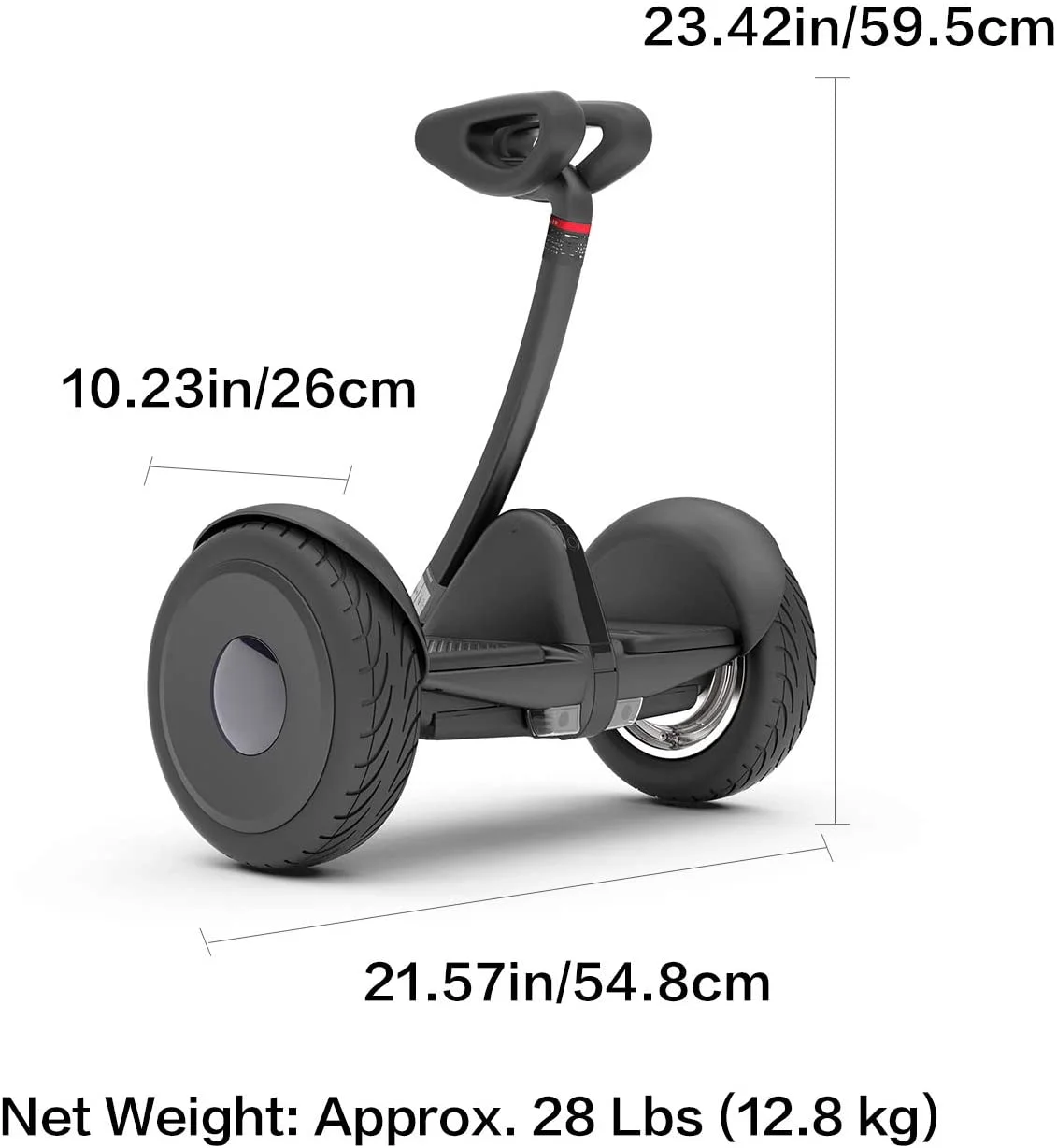 Segway Ninebot S Smart Self-Balancing Electric Scooter Black BOLT AXTION