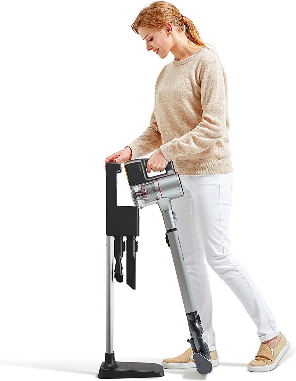 (Refurbished) LG CordZero A906SM Stick Charge Plus Cordless Rechargeable Vacuum, Matte Silver, Powerful Suction, Cordless, Long-Lasting