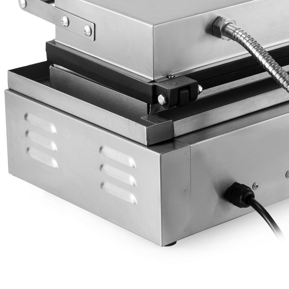Loyalheartdy Commercial Nonstick Electric Waffle Maker Machine 1500W 6 Slice Waffle Hot Dog Maker 5 Mins