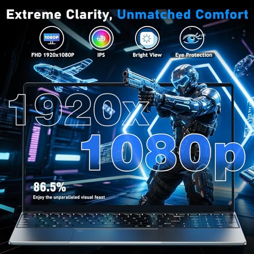 2025 Gaming Laptop 16 Inch Laptop Computer with Ryzen 7 5825U Processor, 32GB DDR4, 1T SSD, FHD Display 1920*1080P, Win 11 PRO, WiFi 6