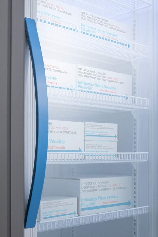 Summit Appliance ARG3PV Pharma-Vac Performance Series 3 Cu.Ft. Counter Height Commercial Vaccine All-Refrigerator with Glass Door, Automatic Defrost