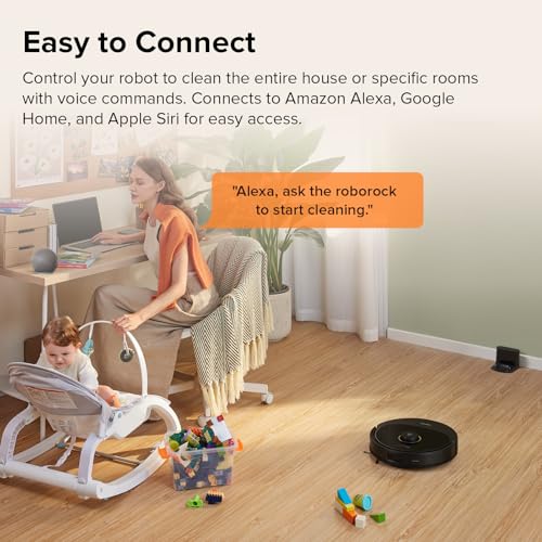roborock Q8 Max Robot Vacuum and Mop Cleaner, DuoRoller Brush, 5500Pa Strong Suction, Lidar Navigation, Obstacle Avoidance, Multi-Level Mapping