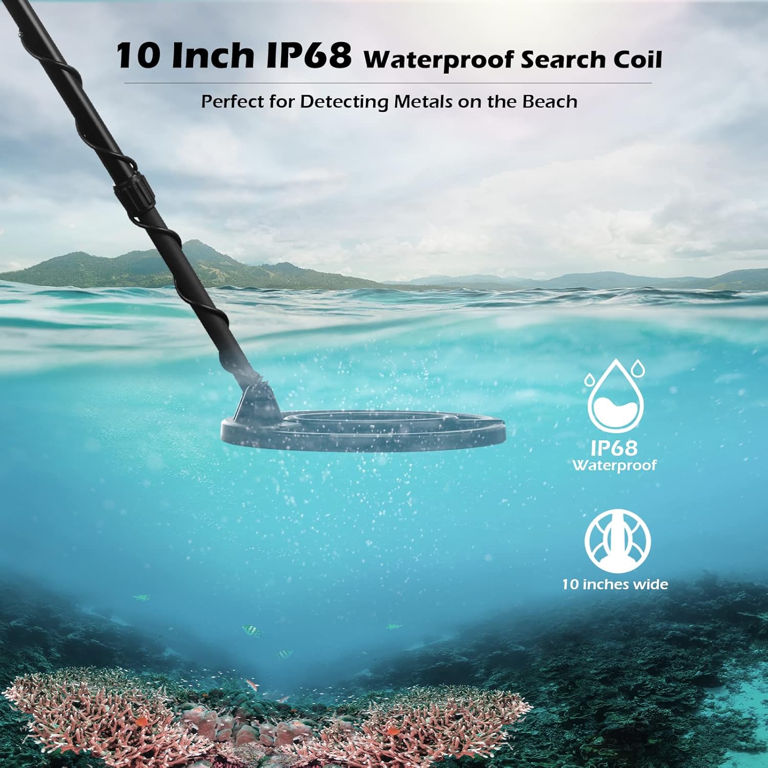 Metal Detector for Adults Professional - Waterproof Adjustable Gold Detector for Treasure Hunting, High Accuracy, Five Detection Modes