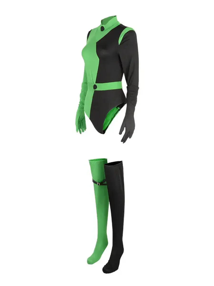 ‘Shego Kim' Green & Black Costume Set