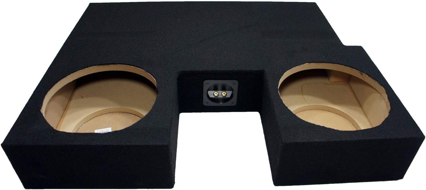 Compatible with Toyota Tundra 07-12 Double Cab Truck Dual 10 Kicker C10 Subwoofer Sub Box Enclosure 600 Watts Peak