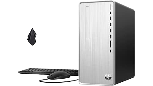 HP Newest Pavilion TP01 Desktop Computer, AMD Ryzen 7-5700G (Beats i9-10900), AMD Radeon, DVD Writer, Wireless, 9 USB Ports, HDMI, Bluetooth