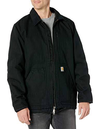 Carhartt 104293 Loose Fit Washed Duck Sherpa-Lined Coat Navy / XX-Large