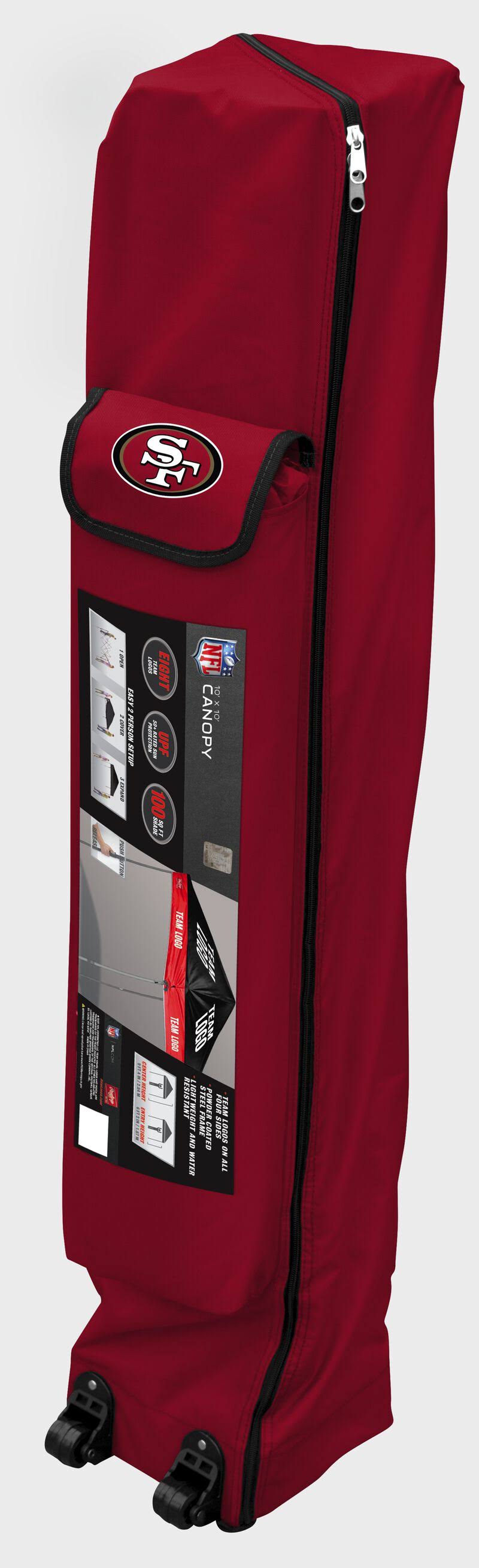 Rawlings NFL 10x10 Straight-leg Tailgate Canopy, San Francisco 49ers, Maroon (2231084111)