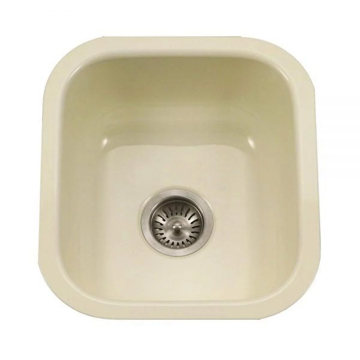 Houzer PCB-1750 LE 15-5/8" x 17-5/16" Porcelain Enamel Steel Undermount Bar/Prep Sink