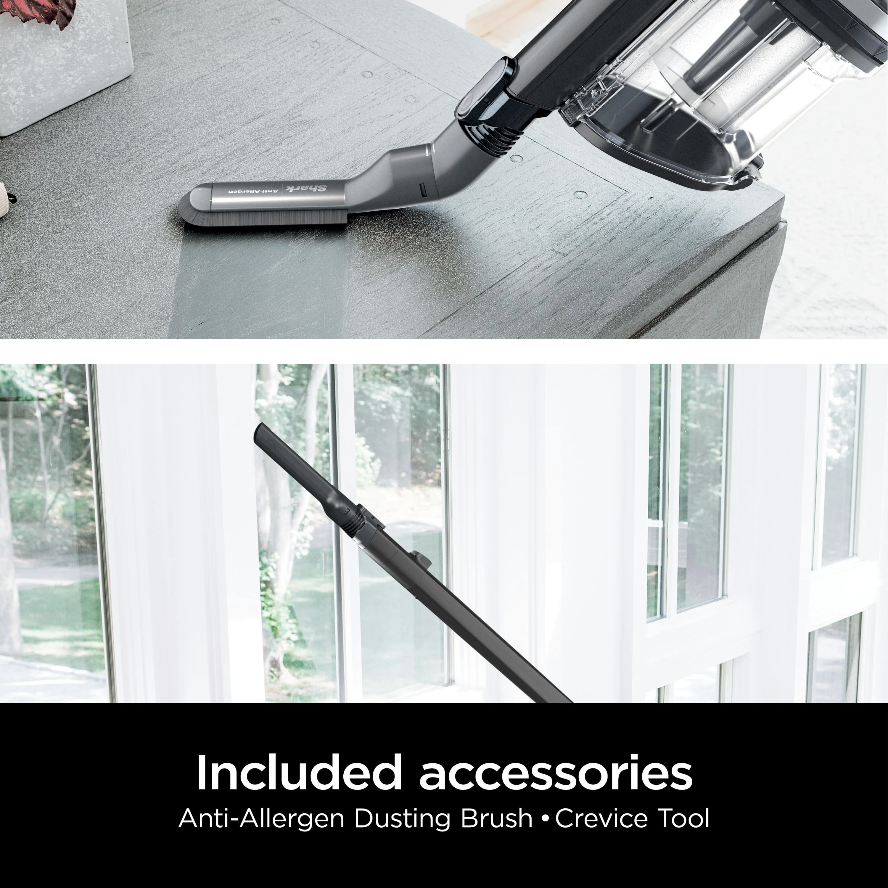 Shark® Cordless Pro Stick Vacuum Cleaner with Powerfins Brushroll, Crevice Tool & Dusting Brush Included, HEPA Filtration, 40-min Runtime, WZ531H