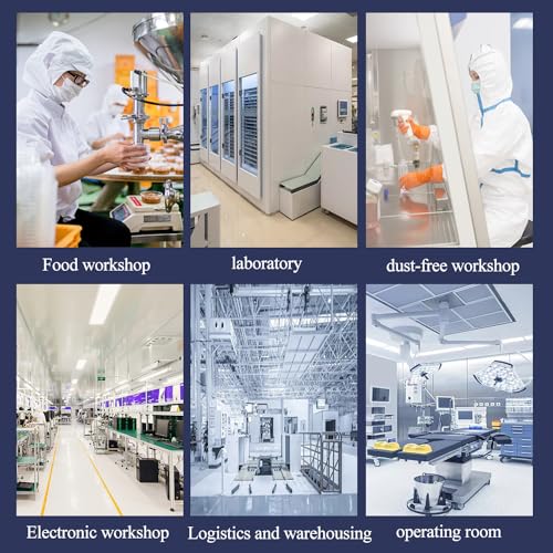 HEPA H14 Filtration Laminar Flow Hood（Include HEPA Filter）,FFU,Updated Fan Filter Unit, Laminar Air Flow Hood (22.6”x22.6”110V)