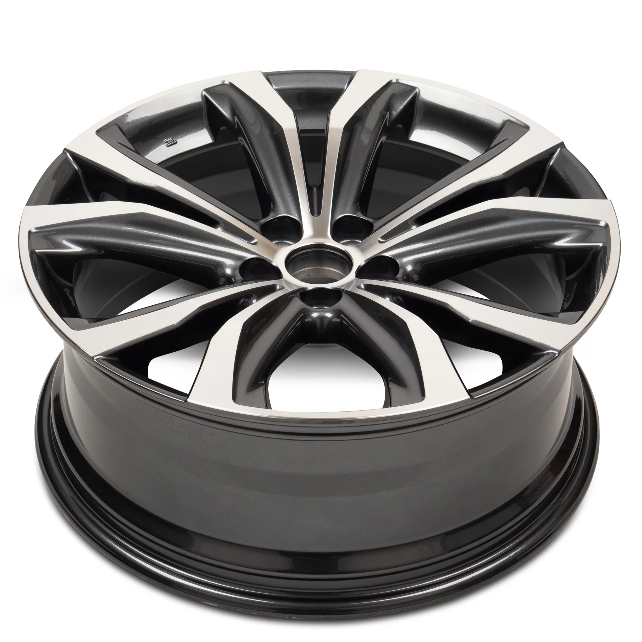 For 2016-2022 Lexus RX350 20 Inch Machined Face with Painted Inlay Charcoal Rim - OE Direct Replacement - Road Ready Car Wheel