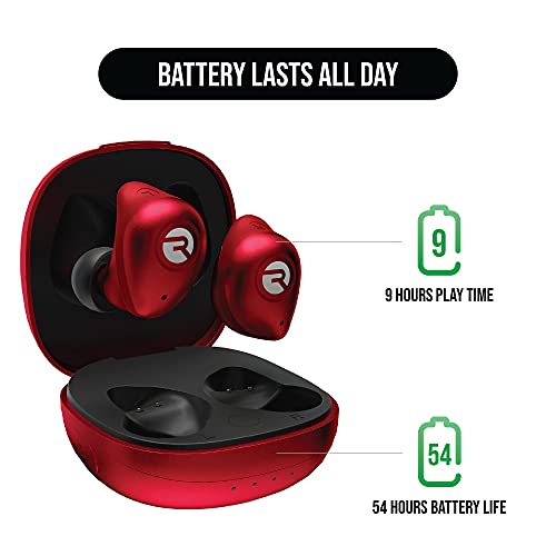 Raycon Fitness Bluetooth True Wireless Earbuds with Built in Mic 56 Hours of Battery, IPX7 Waterproof, Active Noise Cancellation, Awareness Mode