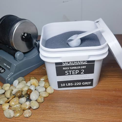10 LBS Step-1 Rock Tumbler Grit -COARSE 60 Grit Tumbler Silicon Carbide Abrasive, Rock Polishing Grit Media, Works with Any Rock Tumbler