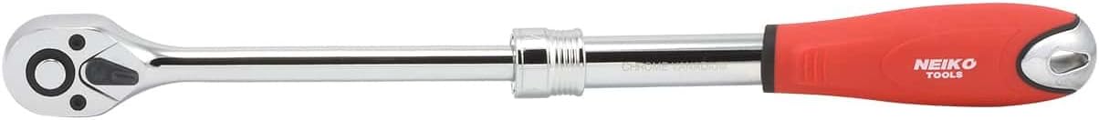 NEIKO 03069A 3/4 Inch Drive Extendable Ratchet Handle | 24 Tooth Reversible w/ Quick Release Feature | 24 to 39-3/4” Lengths