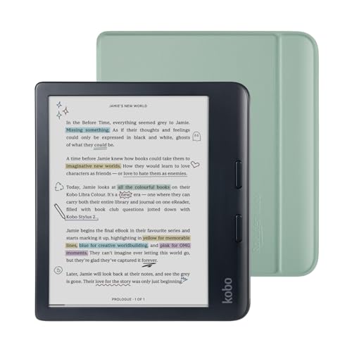 Kobo Libra Colour Black eReader with Case Bundle - Radiant Selections