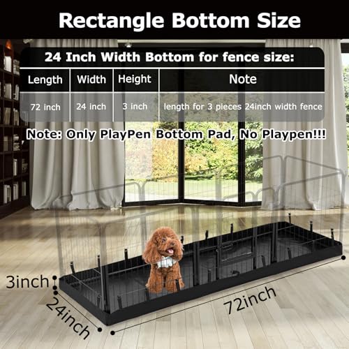 PJYuCien Dog Playpen Plus Storage Bag, 32" H 8 Panels Puppy Pen with Square Bottom, Heavy Duty Dog Fence for Puppies/Small Dogs