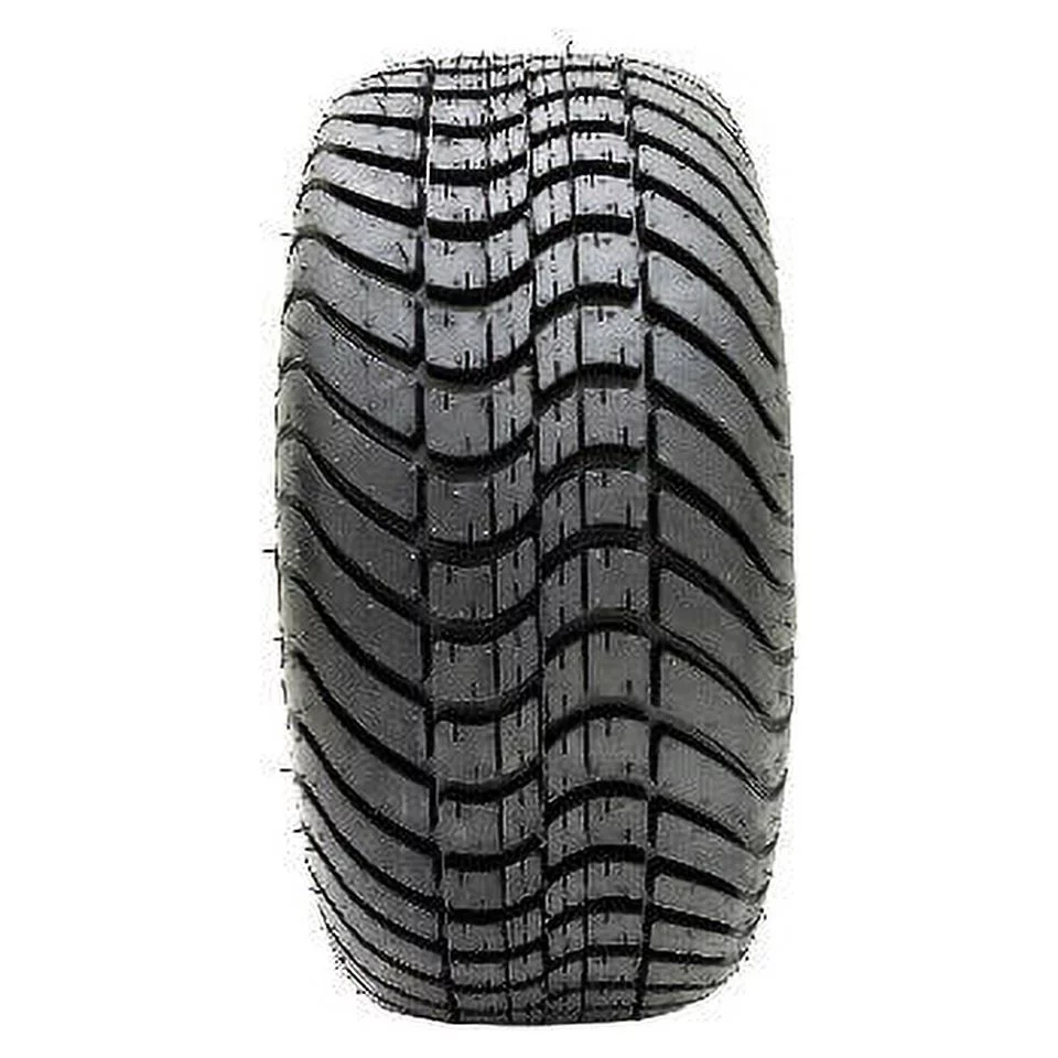 GTW Vampire 12 inch Black/Machined Golf Cart Wheel on 215/35-12 (18") Golf Cart Tire | Set of 4
