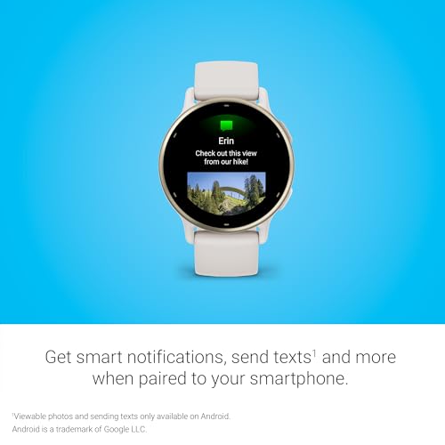 Garmin v&iacute;voactive 5, Health and Fitness GPS Smartwatch, AMOLED Display, Up to 11 Days of Battery, Ivory