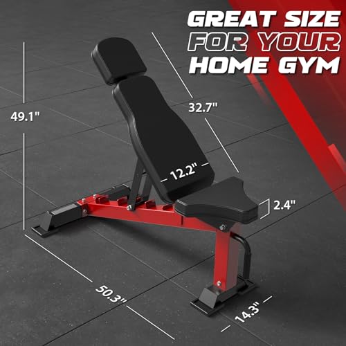 Mikolo Power Cage, 2000LB Squat Rack, Dual Pulley Cable Crossover System, Multi-function Free Weight Home Gym Workout Machine with Attachments