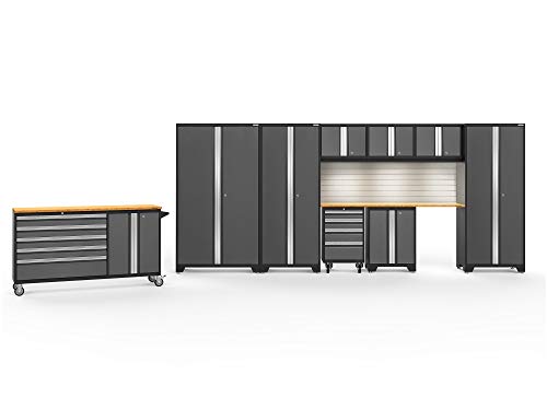 NewAge Products Bold Series Gray 10 Piece Set, Garage Cabinets, 56124