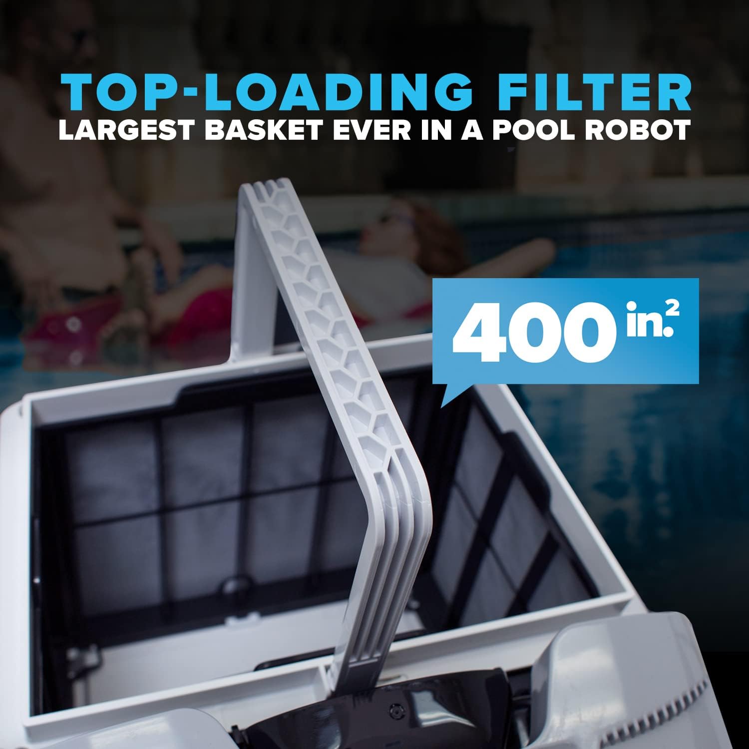 Dolphin Quantum Robotic Pool Cleaner (2024 Model) — Oversized Ultra-Fine and Standard Filter Bin, Weekly Timer, Anti-Tangle Swivel