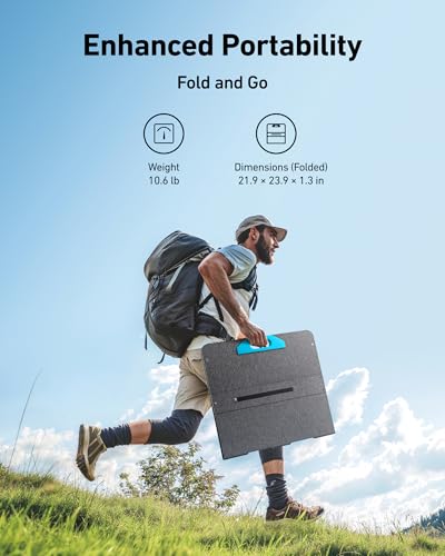 Anker 521 Portable Power Station Upgraded with LiFePO4 Battery, 256Wh 6-Port PowerHouse, 300W (Peak 600W) Solar Generator (Solar Panel Optional)