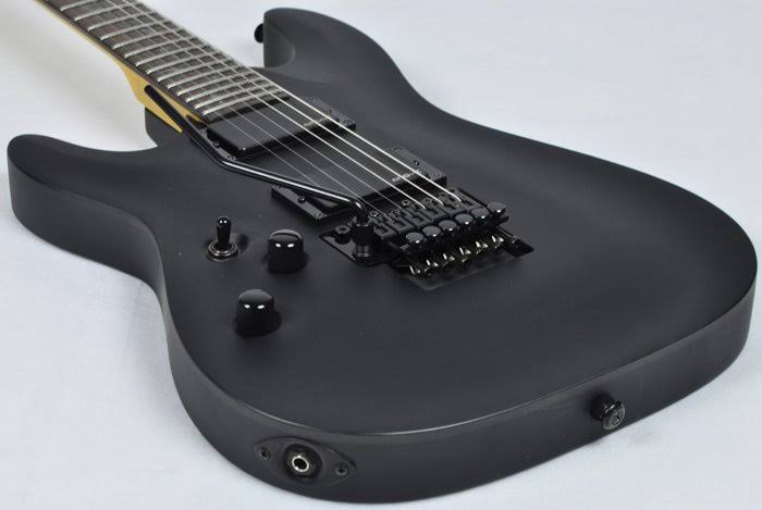 Schecter C-6 FR Deluxe Left Handed Electric Guitar Satin Black