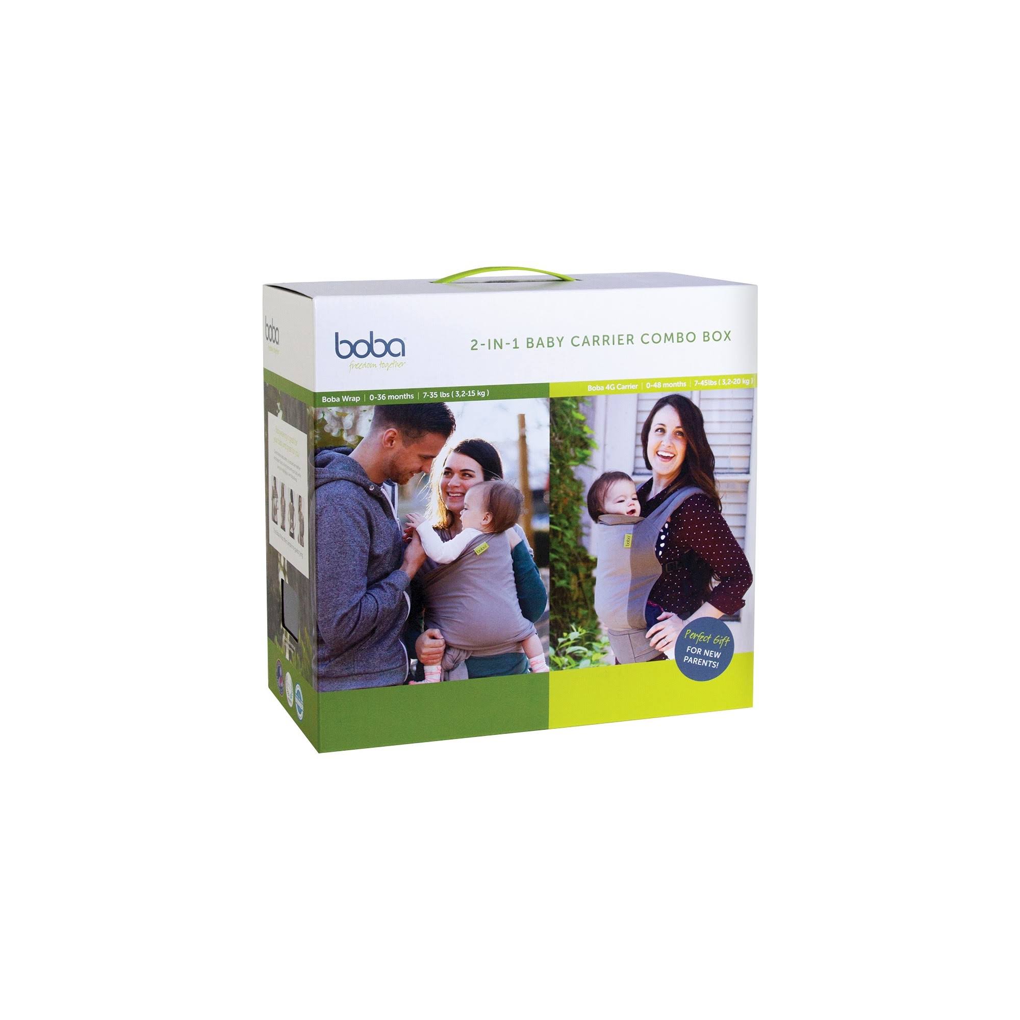 Boba 2-in-1 Baby Carrier Combo Box, Grey