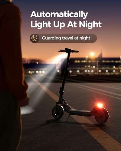 Electric Scooter A1C,Front Suspension Kick Scooter,8.5 Solid Tires,300W Motor,Smart APP Control,15.5MPH, Escooter for Teens Adults UL2272