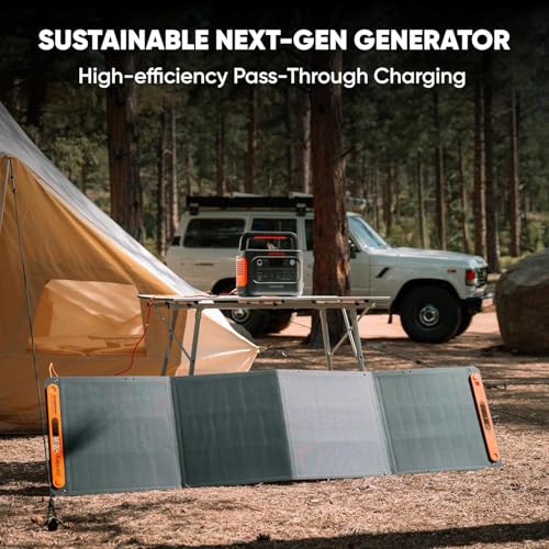 Jackery Solar Generator 1000 v2 with 200W Solar Panel,1070Wh Portable Power Station LiFePO4 Battery,1500W AC/100W USB-C Output