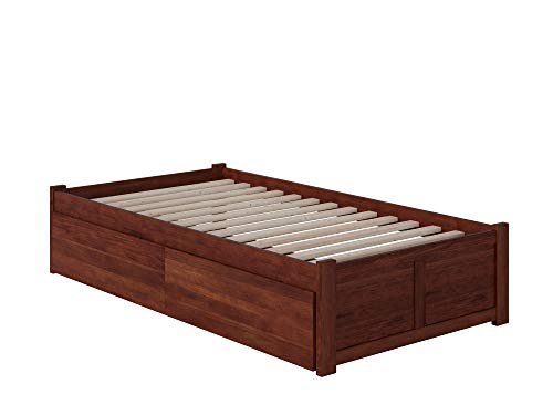 AFI Concord Platform Bed with Footboard & Storage Drawers