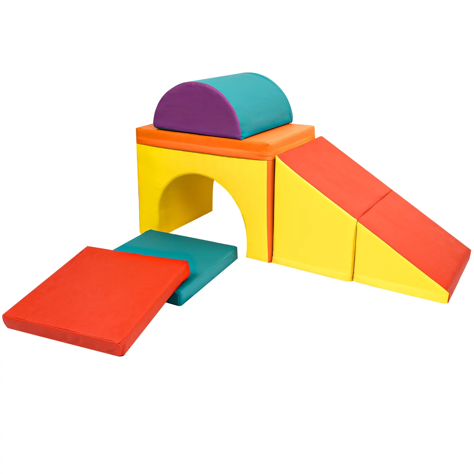 KORIMEFA 5 PCS Kids Climbing Toys for Toddlers 1-3, Lightweight Couch Kids for Crawling Sliding, Soft Play Equipment Foam Climber Blocks