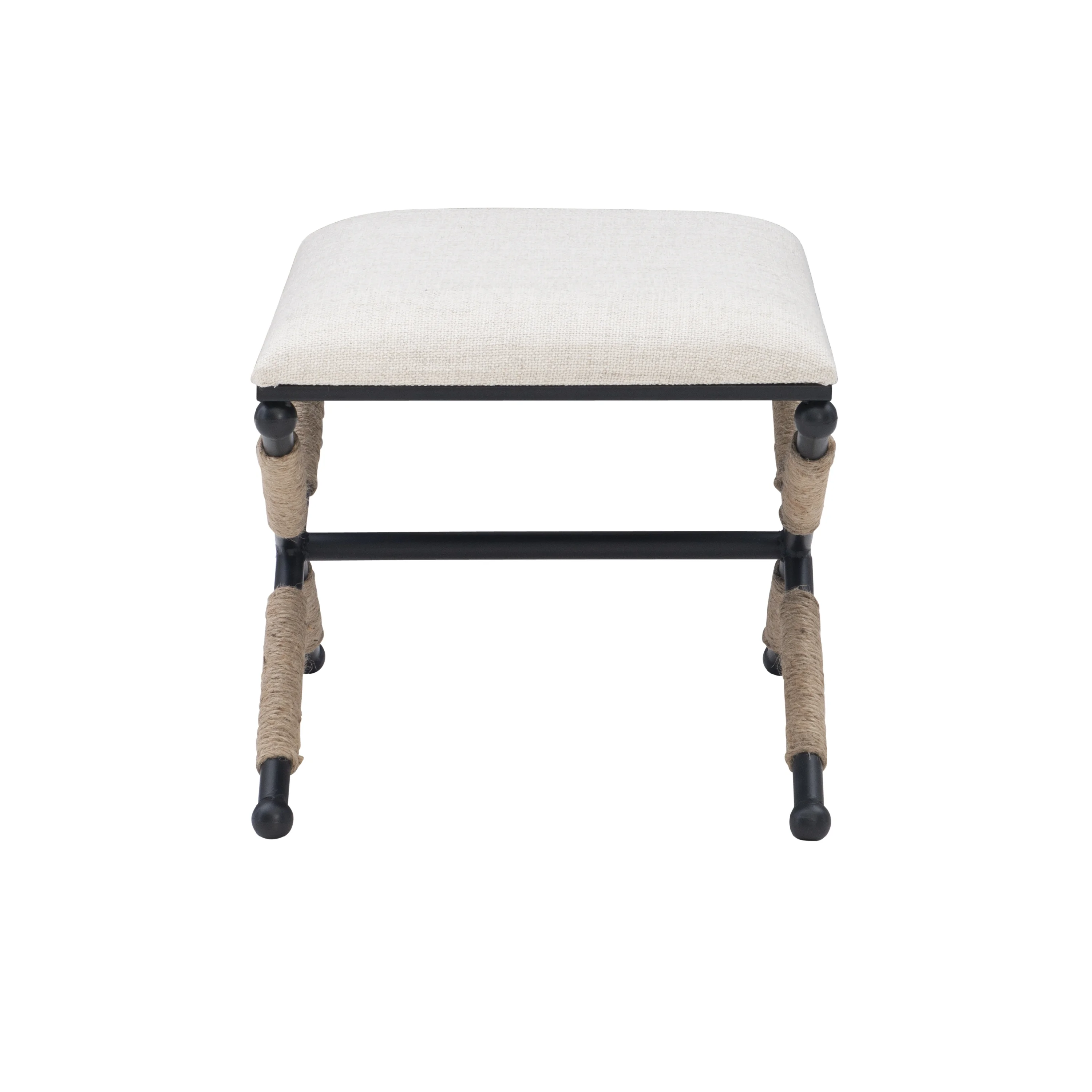 Linon Ashburn Campaign Accent Stool