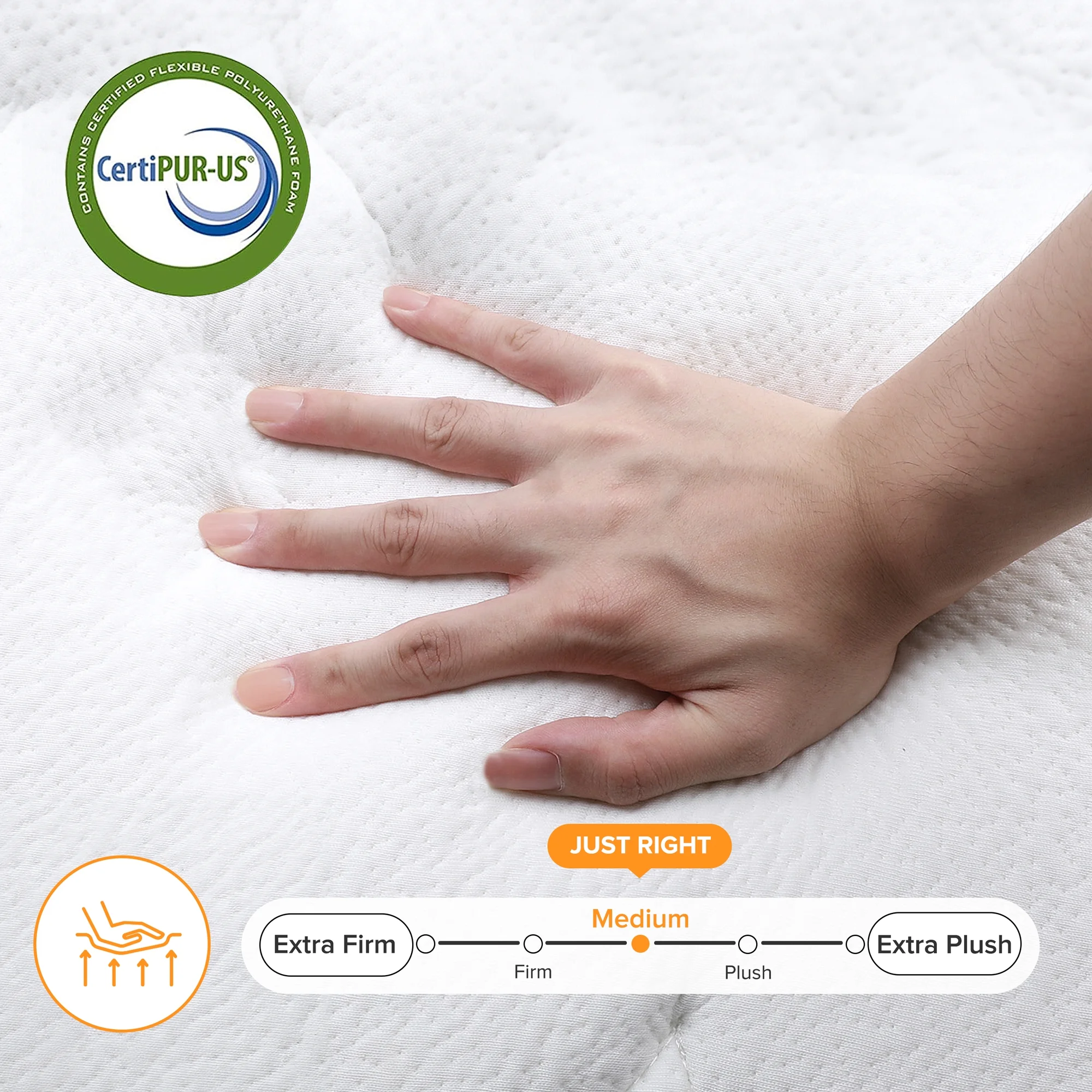 TXO 12 Inch Memory Foam and Innerspring Hybrid Mattress �C Queen Mattress �C Bed in a Box �C Medium Firm Mattress