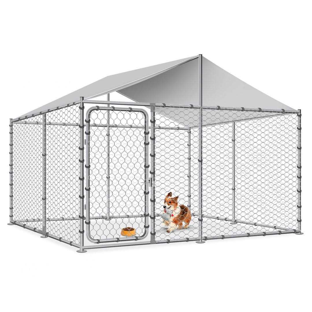 Large Outside Dog Kennel with Uv Protective Cover JOVNO - Pet Supplies online store