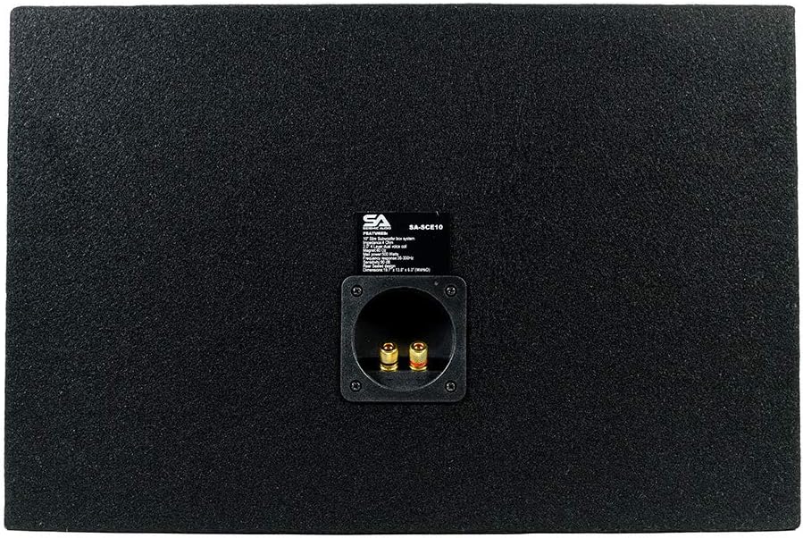 Seismic Audio - SA-SCE08-8 Inch 400 Watt Slim Shallow Mount Car Truck Audio Subwoofer Enclosure