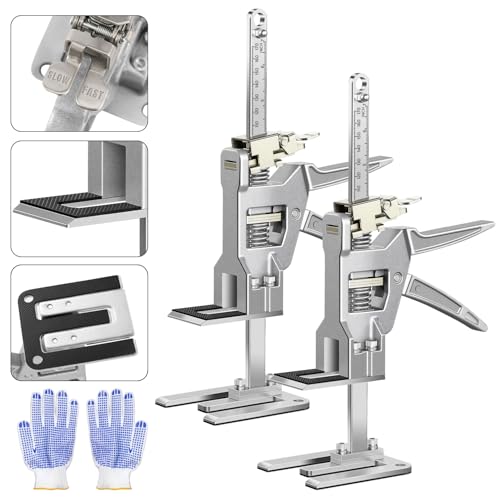 Labor Saving Arm Jack 2 Pack, 12 Inch All-Metal Hand Lifting Jack Tool, Precise Control Slow/Fast Descent