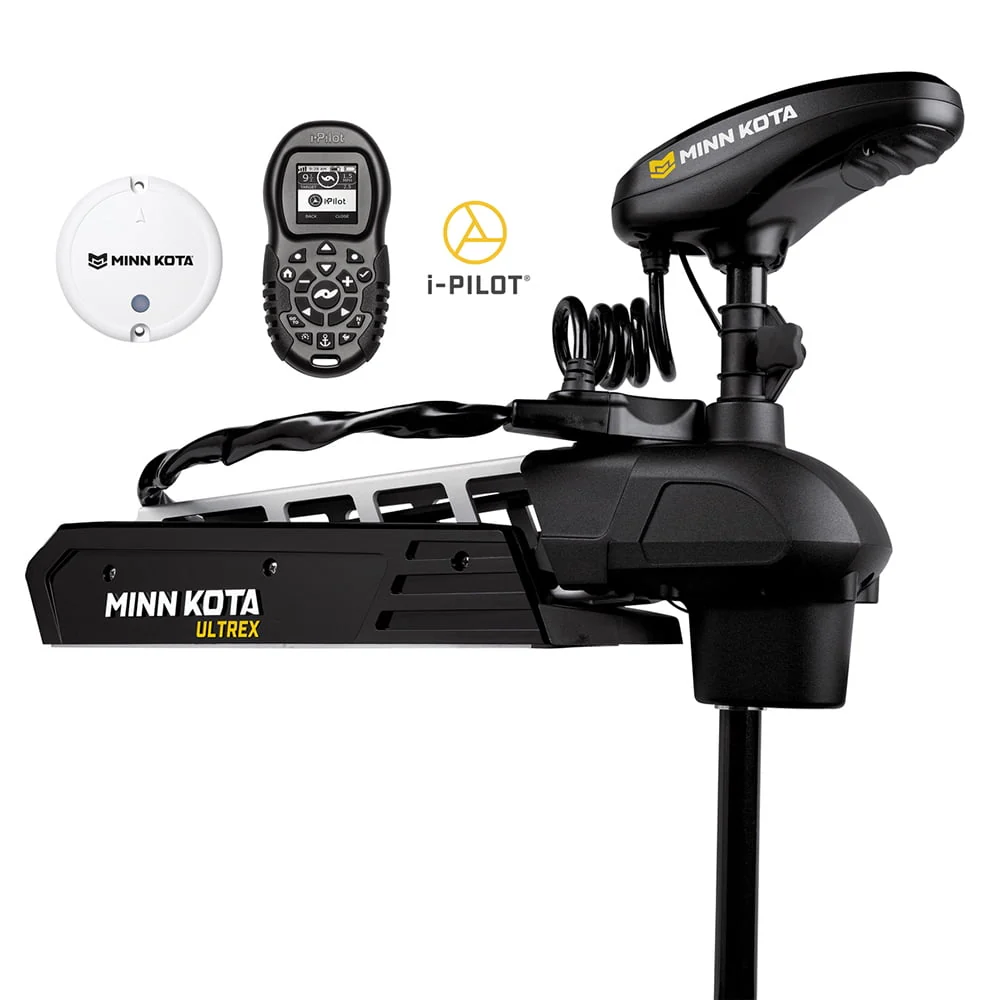 Minn Kota Ultrex Bow Mount 24V Variable Speed 80 lb. Thrust Trolling Motor with Electric Steering & i-Pilot Link & Universal Sonar 2