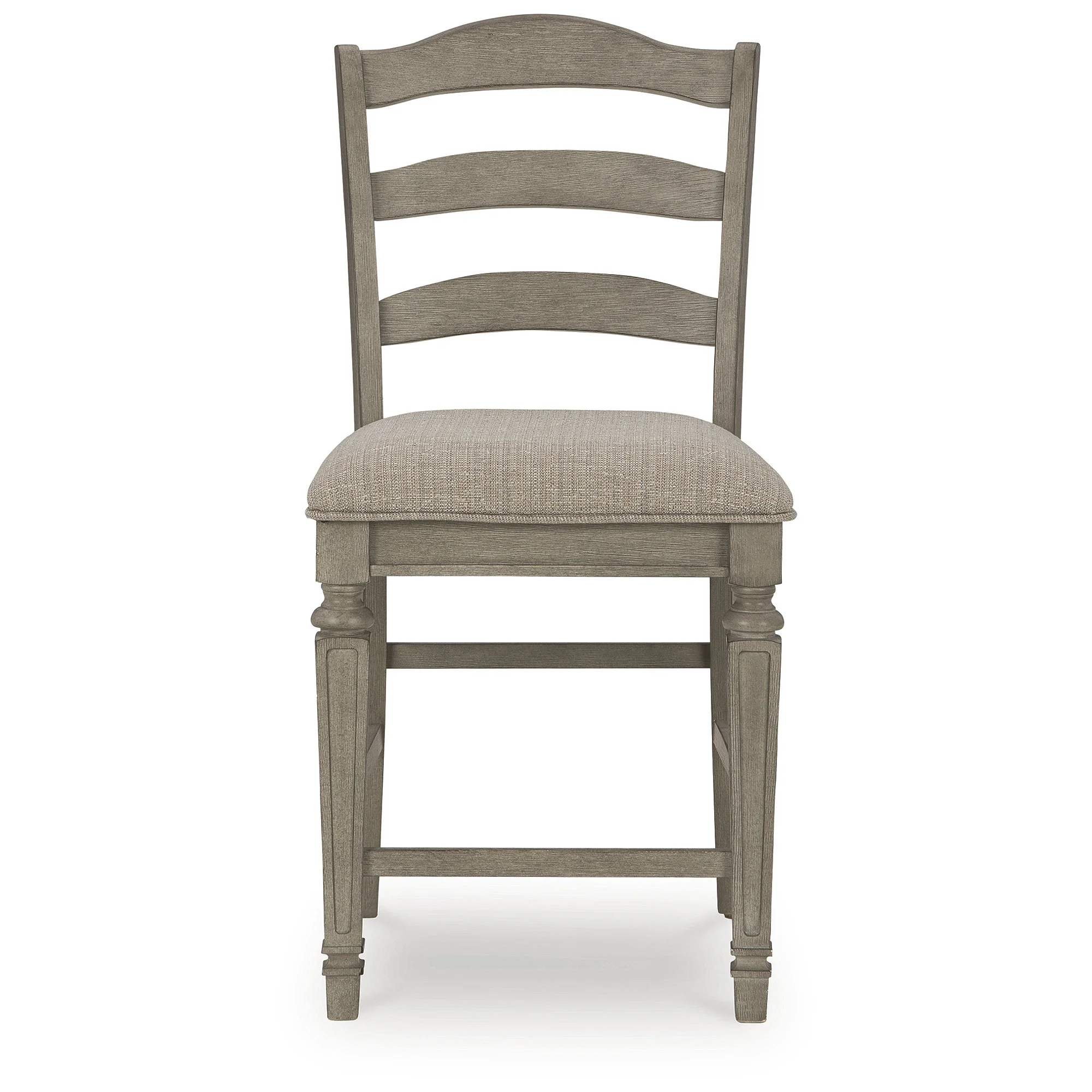 Signature Design by Ashley Lodenbay Classic Farmhouse 24" Counter Height Barstool, Set of 2, Antique Gray