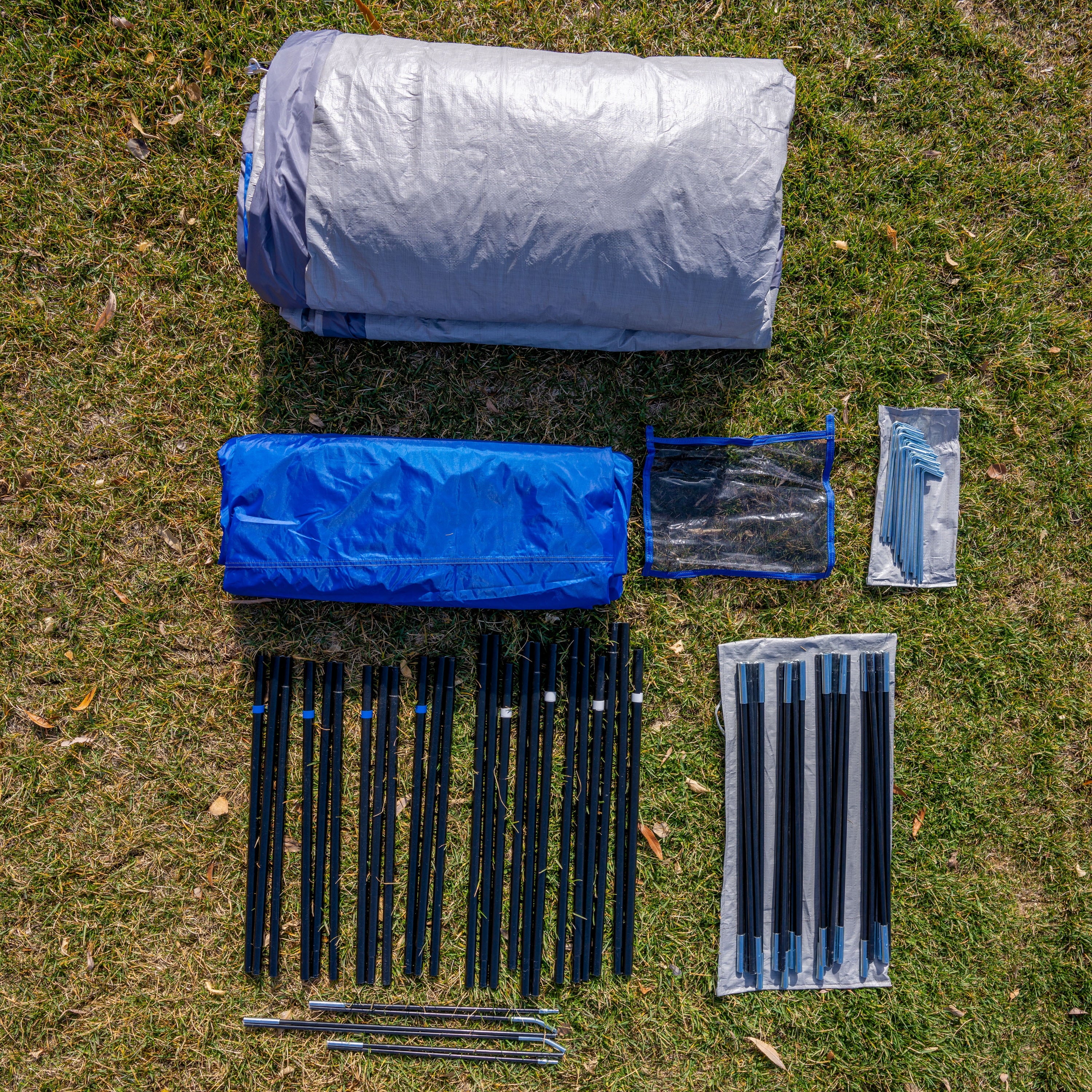 Ozark Trail 16-Person 3-Room Cabin Tent, with 3 Entrances