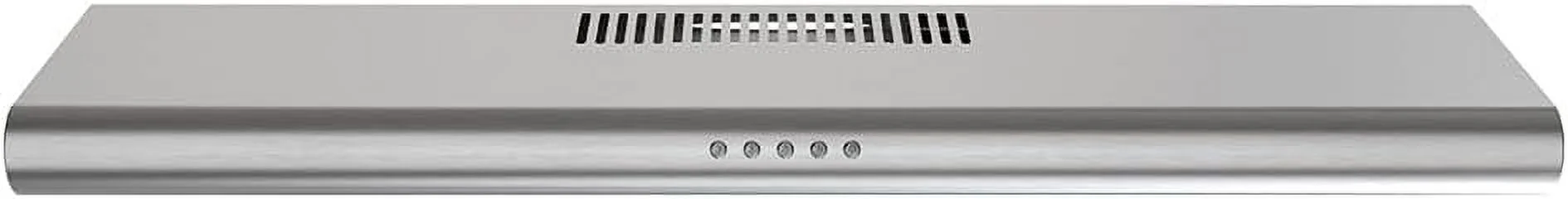 Streamline 30 in. Moncalieri Ductless Undermount Range Hood in Brushed Stainless Steel with Mesh Filters, Push Button Control, LED Light