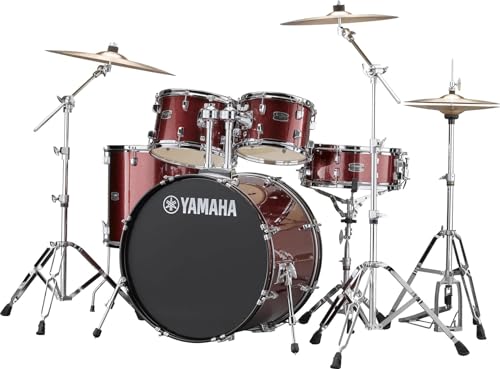 Yamaha Rydeen 5pc Shell Pack with 22" Bass Drum, Black Glitter