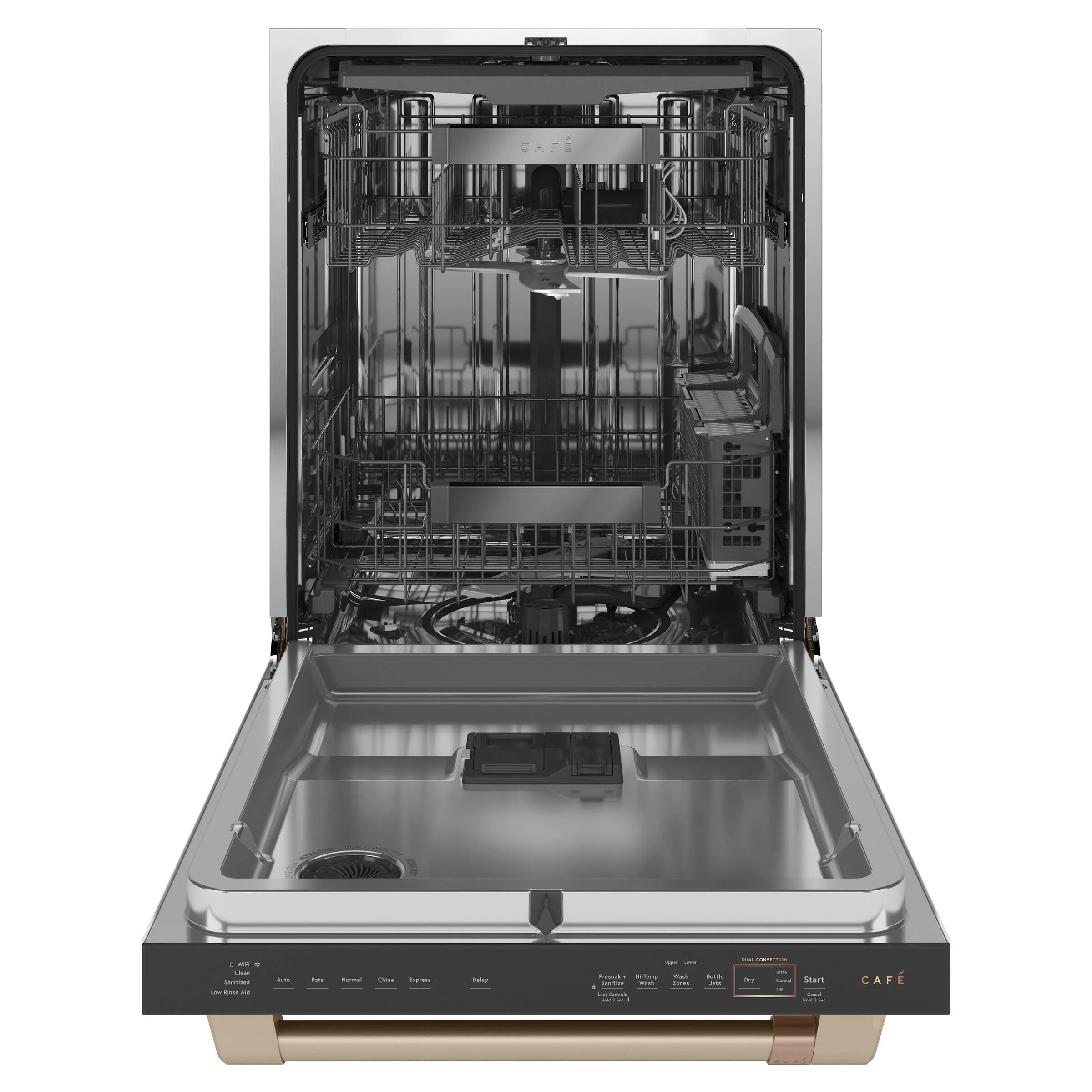 CAFE 24 IN. MATTE WHITE BUILT-IN TALL TUB DISHWASHER WITH STAINLESS-STEEL TUB - CDT875P4NW2
